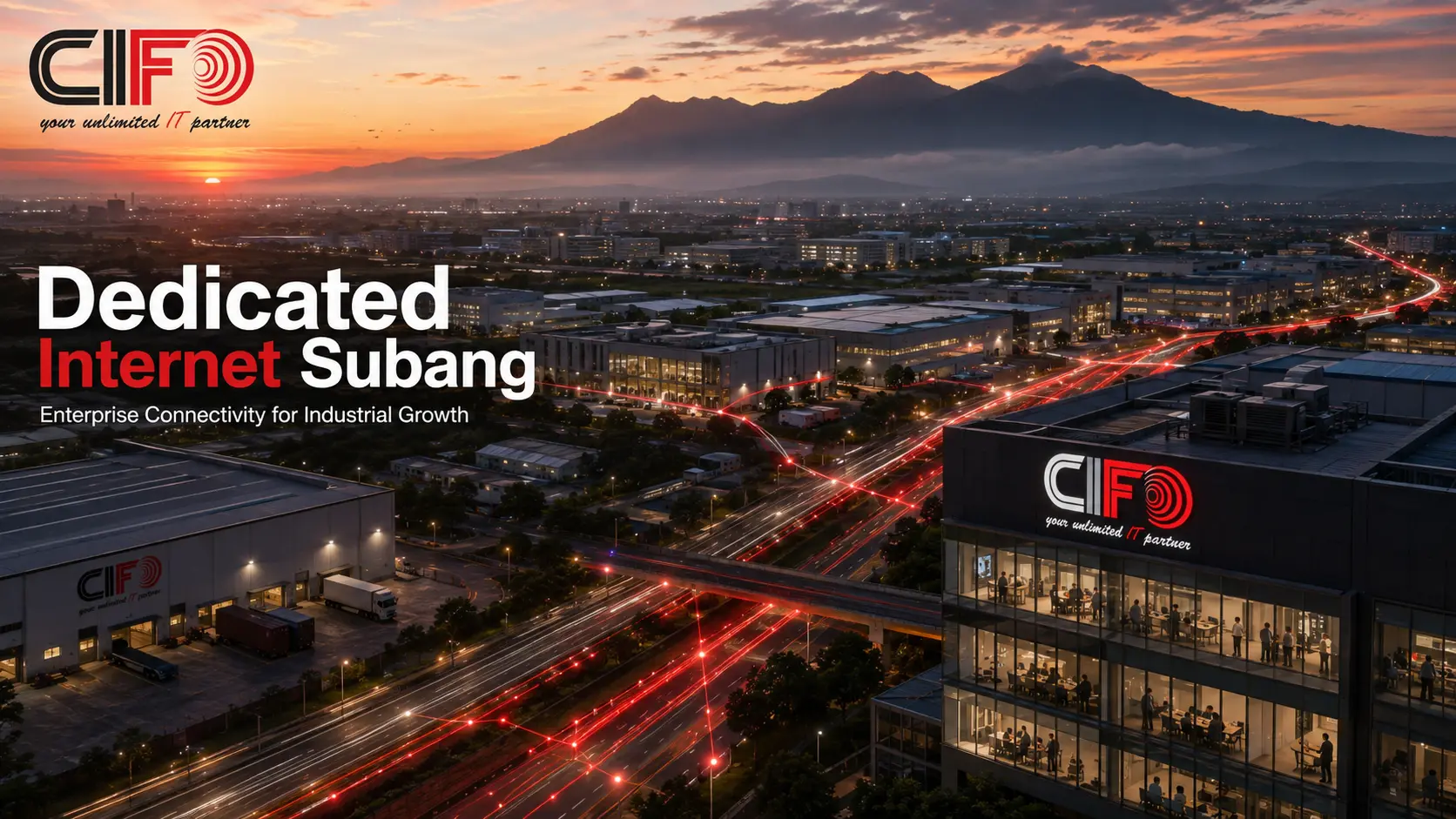 Dedicated Internet Subang dari CIFO untuk perusahaan dan kawasan industri.