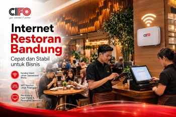 Internet restoran Bandung untuk mendukung operasional bisnis