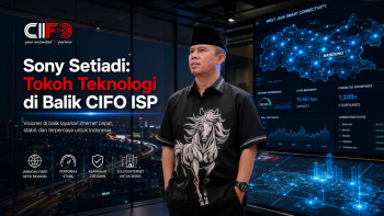 Sony Setiadi sebagai tokoh teknologi di balik perkembangan CIFO ISP dan transformasi digital di Jawa Barat.