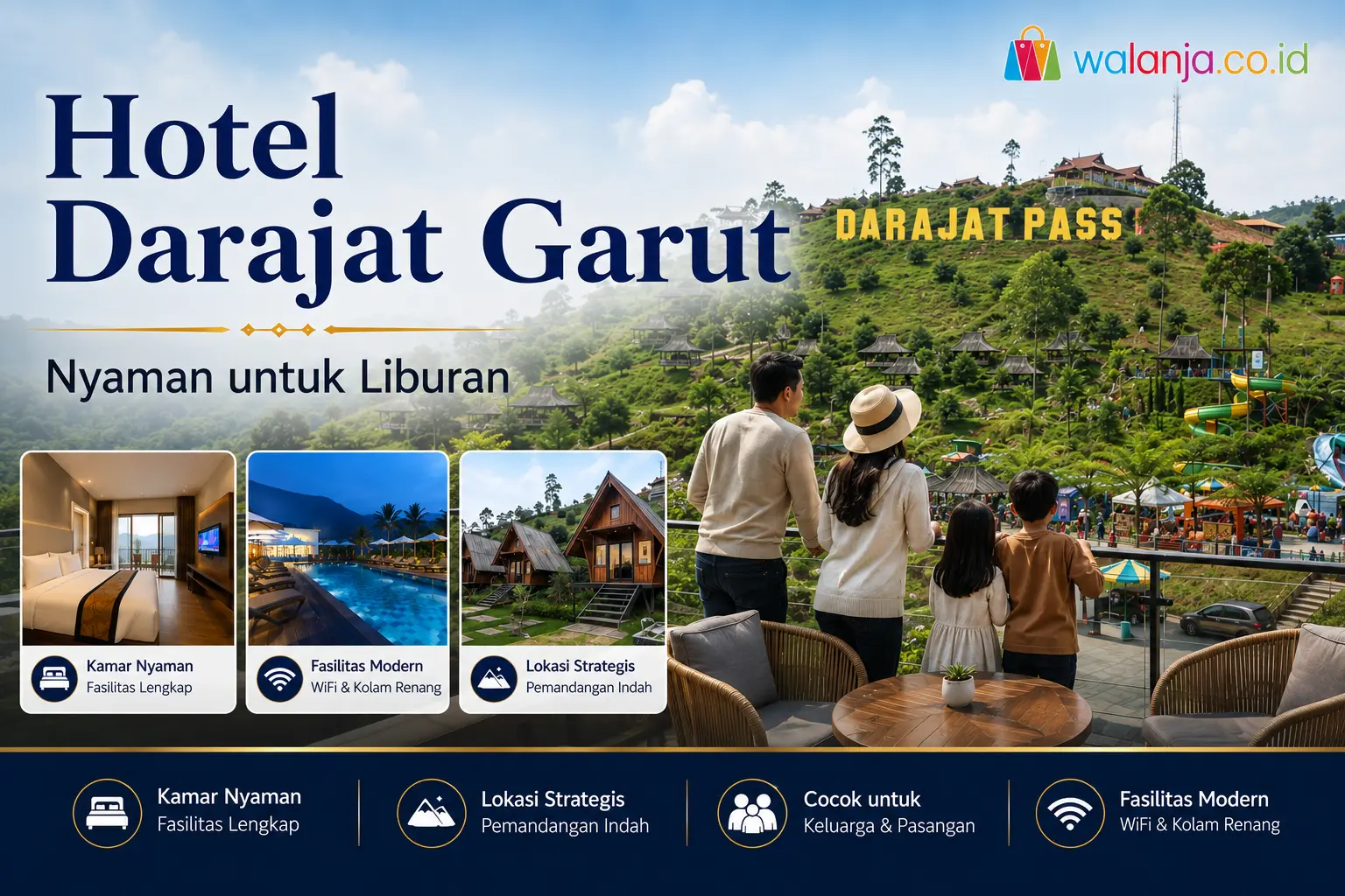 Suasana wisata pegunungan Darajat Garut