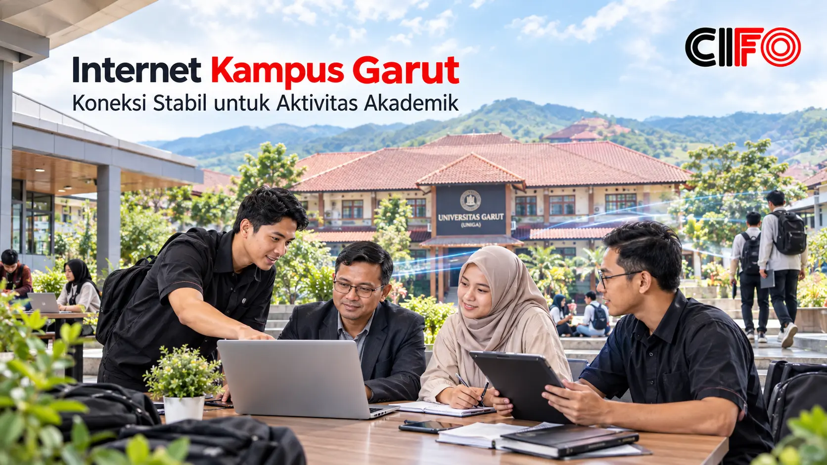 Internet kampus Garut untuk mendukung aktivitas akademik