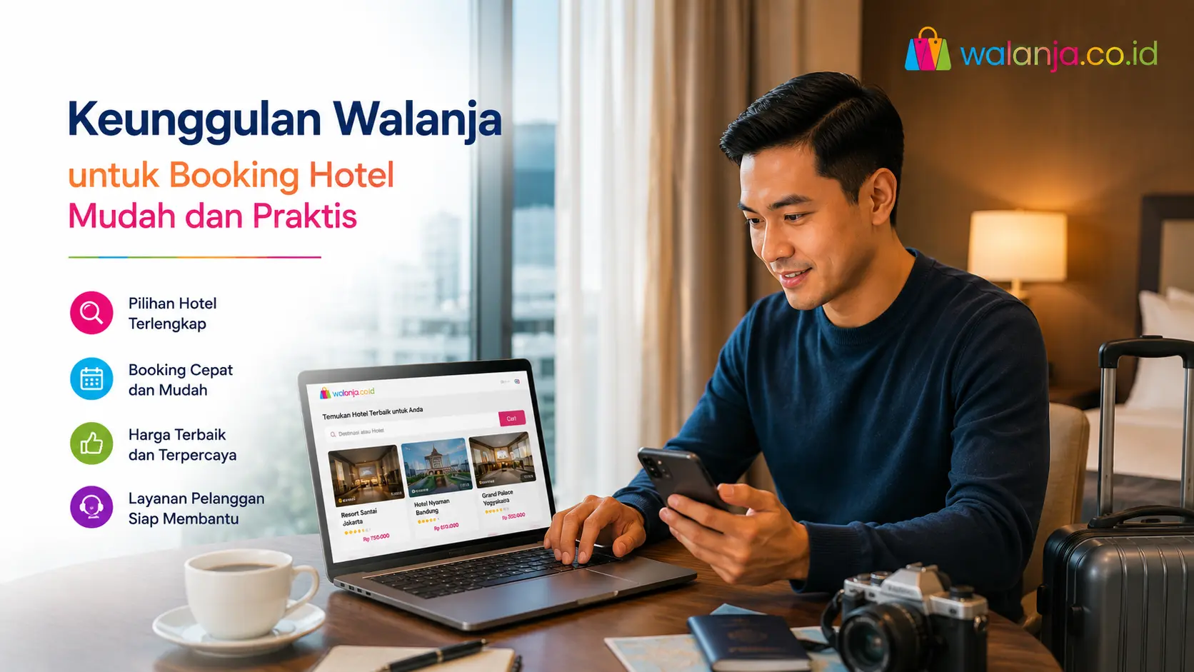 Keunggulan Walanja untuk booking hotel online