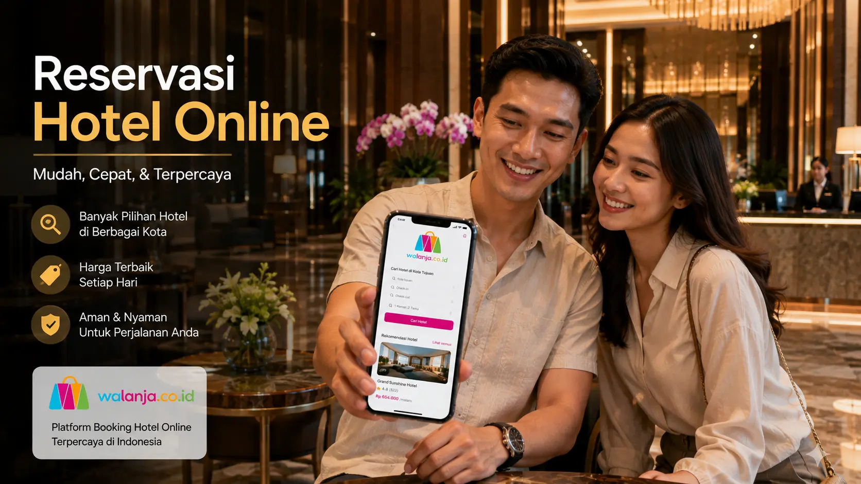 Reservasi Hotel Online dengan Walanja