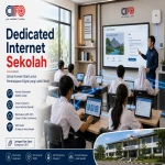 Dedicated internet sekolah menggunakan jaringan fiber optic CIFO