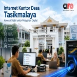 Internet kantor desa Tasikmalaya dengan koneksi fiber optik stabil