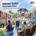 Internet kantor kecamatan Garut dengan koneksi fiber optic