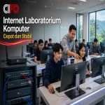 Internet laboratorium komputer CIFO Bandung cepat dan stabil